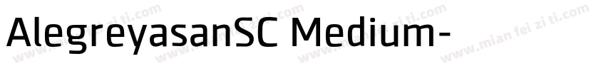 AlegreyasanSC Medium字体转换
